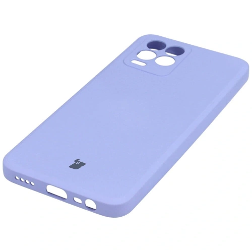 Etui Bizon Case Silicone do Realme 8 / 8 Pro jasnofioletowe