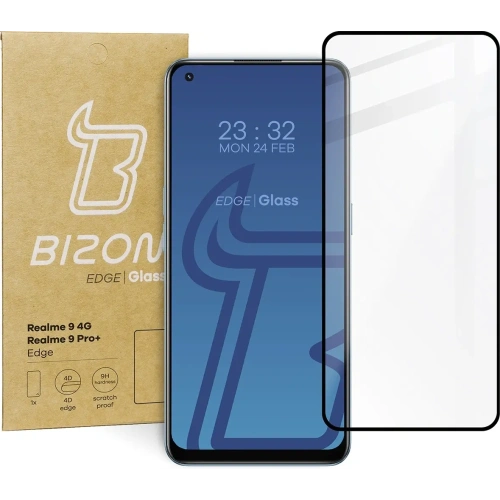 Szkło hartowane Bizon Glass Edge do Realme 9 4G / Realme 9 Pro+ czarne