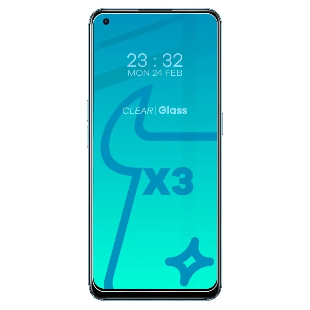 Hurtownia GSM - Bizon Sticlă Clară din sticlă securizată - 3 buc. + sticlă pentru lentilă Realme 9 4G / Realme 9 Pro+ - BIZ700 - {ean13} - Hurt
