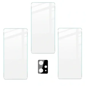Hurtownia GSM - Bizon Sticlă Clară din sticlă securizată - 3 buc. + sticlă pentru lentilă Realme 9 4G / Realme 9 Pro+ - BIZ700 - {ean13} - Hurt