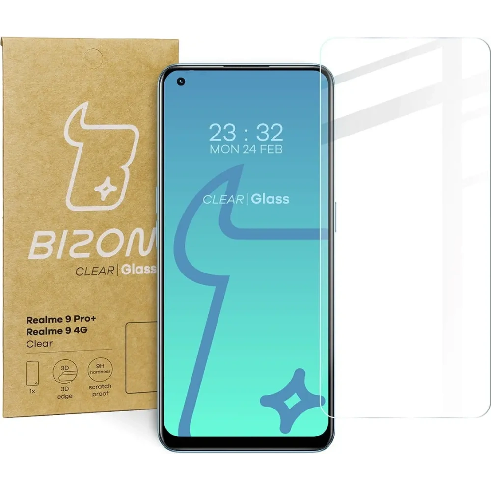 Hurtownia GSM - Bizon Glass Clear Realme 9 Pro+ / Realme 9 4G - BIZ702 - {ean13} - Hurt
