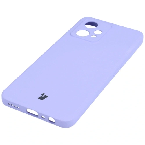 Etui Bizon Case Silicone do Realme 9 Pro+ jasnofioletowe