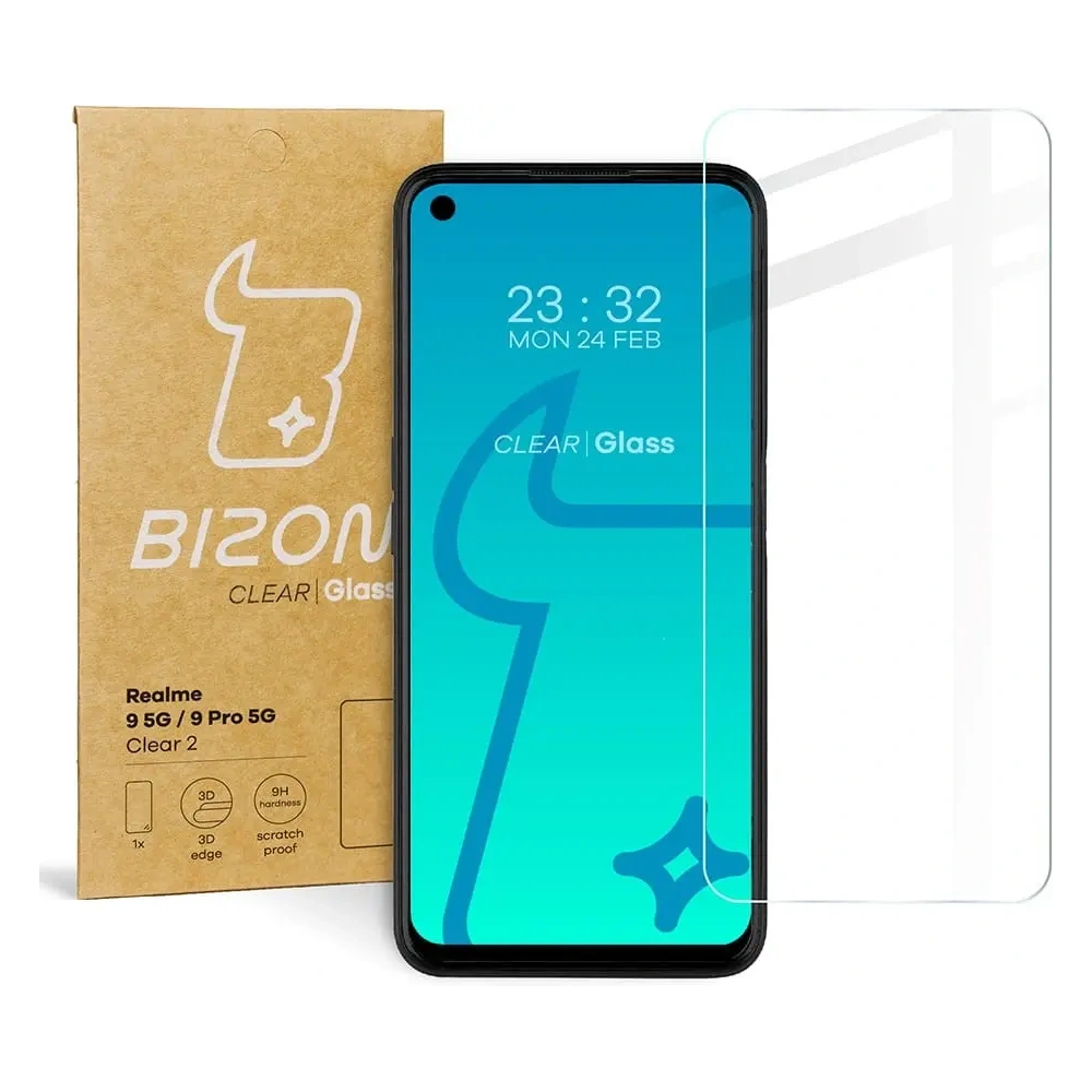 Hurtownia GSM - Szkło hartowane Bizon Glass Clear do Realme 9 5G / Pro 5G - BIZ706 - {ean13} - Hurt