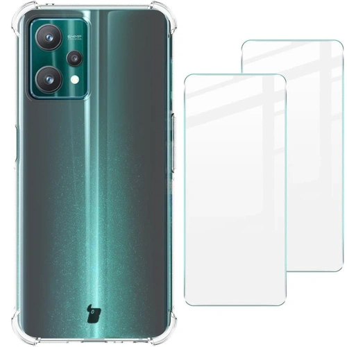 Etui + 2x szkło na ekran Bizon Case Clear Pack do Realme 9 Pro przezroczyste