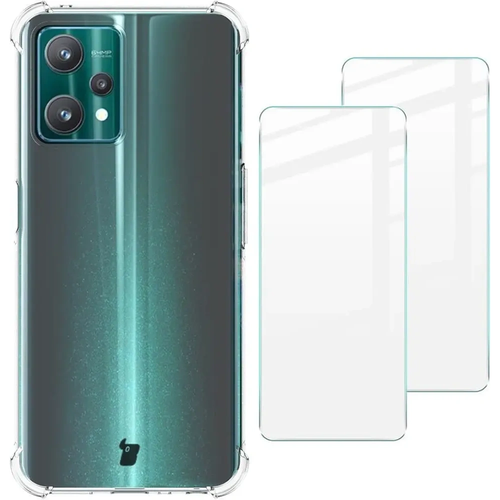 Hurtownia GSM - Bizon Case Clear Pack tok + 2x kijelző üveg Realme 9 Pro átlátszó - BIZ707 - {ean13} - Hurt