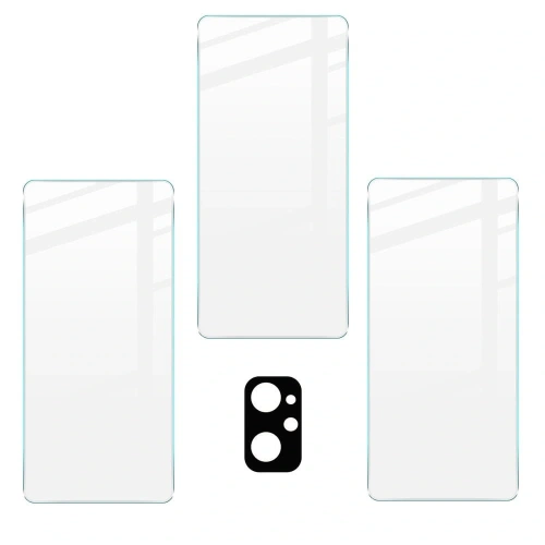 Szkło hartowane Bizon Glass Clear - 3 szt. + obiektyw Realme 9i