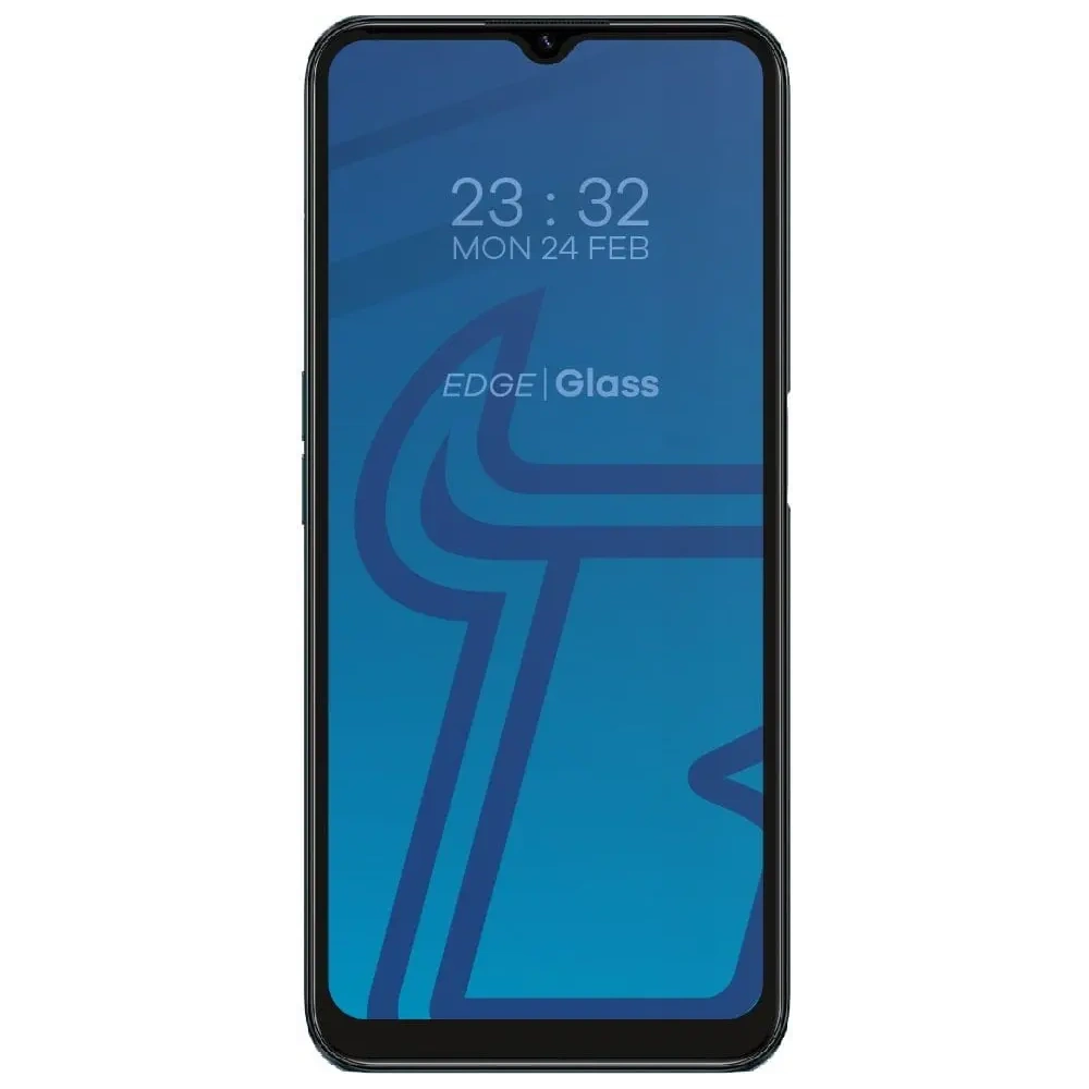 Wholesale Bizon Glass Edge tempered glass - [2 PACK] + lens protection Realme C31 black - BIZ714 - {ean13} - Hurt