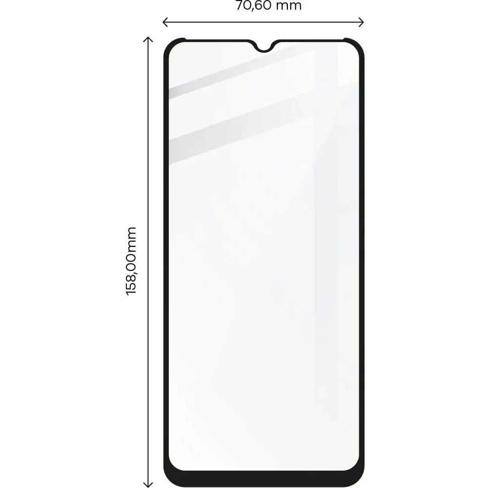 Wholesale Bizon Glass Edge tempered glass - [2 PACK] + lens protection Realme C31 black - BIZ714 - {ean13} - Hurt