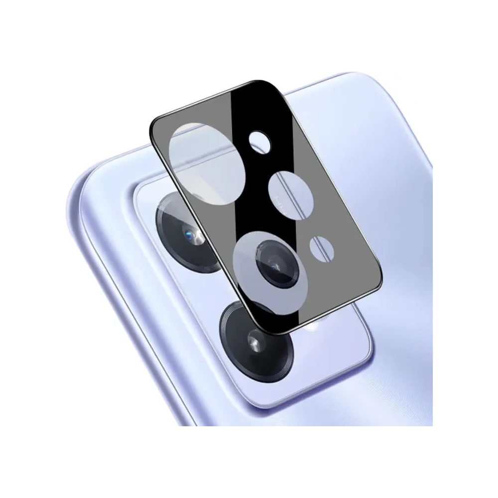 Wholesale Bizon Glass Edge tempered glass - [2 PACK] + lens protection Realme C31 black - BIZ714 - {ean13} - Hurt