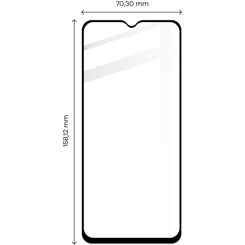 Hurtownia GSM - Szkło hartowane Bizon Glass Edge 2 do Realme C33 czarne - BIZ723 - {ean13} - Hurt