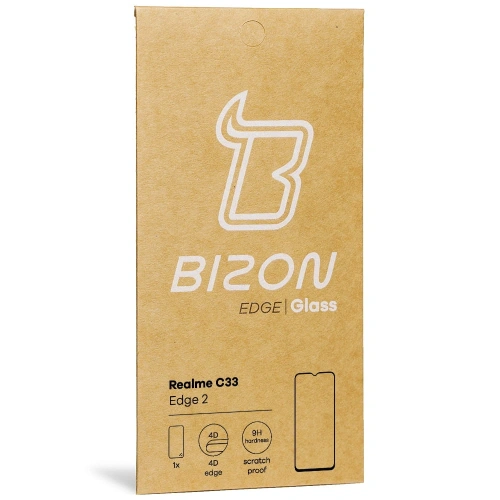 Szkło hartowane Bizon Glass Edge 2 do Realme C33 czarne