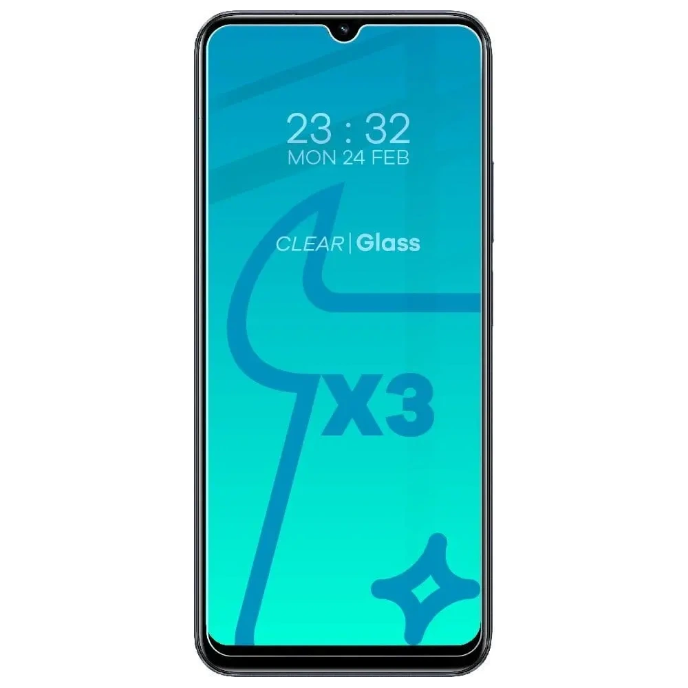Wholesale BIZON Clear 2 3x screen glass + camera glass Realme C33 - BIZ724 - {ean13} - Hurt