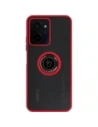 Wholesale Bizon Case Hybrid Ring Realme C33 / C30 / Narzo 50i Prime smoky with a red frame - BIZ726 - {ean13} - Hurt