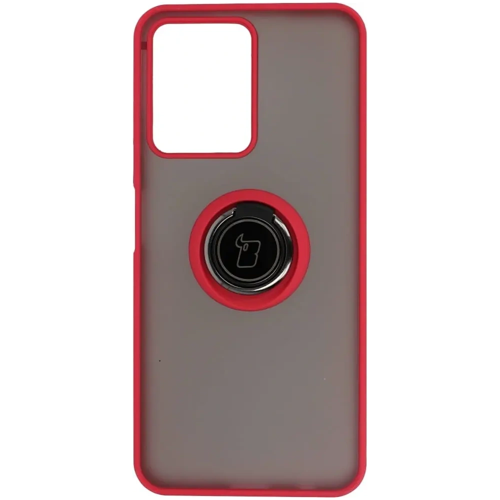 Wholesale Bizon Case Hybrid Ring Realme C33 / C30 / Narzo 50i Prime smoky with a red frame - BIZ726 - {ean13} - Hurt