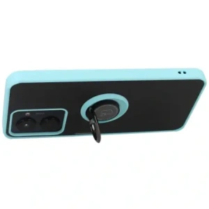 Hurtownia GSM - Bizon Case Hybrid Gyűrű Realme C33 / C30 / Narzo 50i Prime füstös színben, világoskék kerettel - BIZ727 - {ean13} - Hurt