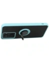 Hurtownia GSM - Etui z uchwytem na palec Bizon Case Hybrid Ring do Realme C33 / C30 / Narzo 50i Prime przydymione z jasnoniebieską ramką - BIZ727 - {ean13} - Hurt