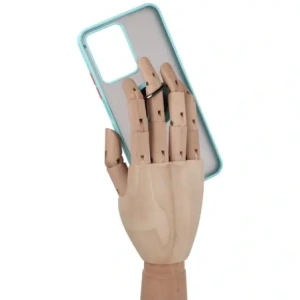 Hurtownia GSM - Bizon Case Hybrid Gyűrű Realme C33 / C30 / Narzo 50i Prime füstös színben, világoskék kerettel - BIZ727 - {ean13} - Hurt