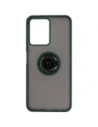 Wholesale Bizon Case Hybrid Ring Realme C33 / C30 / Narzo 50i Prime smoky with a dark green frame - BIZ728 - {ean13} - Hurt