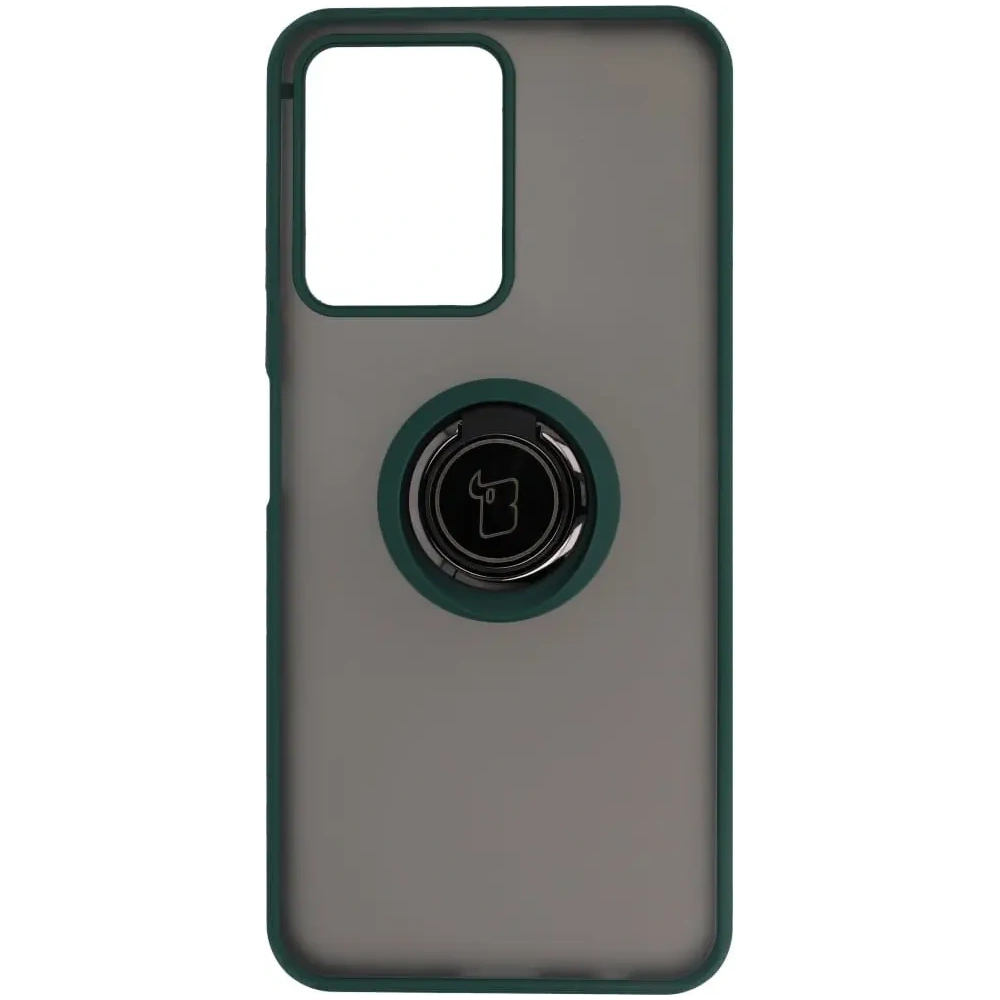 Wholesale Bizon Case Hybrid Ring Realme C33 / C30 / Narzo 50i Prime smoky with a dark green frame - BIZ728 - {ean13} - Hurt