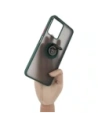 Wholesale Bizon Case Hybrid Ring Realme C33 / C30 / Narzo 50i Prime smoky with a dark green frame - BIZ728 - {ean13} - Hurt