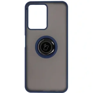 Hurtownia GSM - Etui s držákem na prst Bizon Case Hybrid Ring pro Realme C33 / C30 / Narzo 50i Prime kouřové s modrým rámečkem - BIZ729 - {ean13} - Hurt