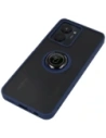 Hurtownia GSM - Etui z uchwytem na palec Bizon Case Hybrid Ring do Realme C33 / C30 / Narzo 50i Prime przydymione z granatową ramką - BIZ729 - {ean13} - Hurt