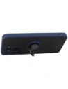 Hurtownia GSM - Etui z uchwytem na palec Bizon Case Hybrid Ring do Realme C33 / C30 / Narzo 50i Prime przydymione z granatową ramką - BIZ729 - {ean13} - Hurt