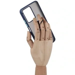 Hurtownia GSM - Etui s držákem na prst Bizon Case Hybrid Ring pro Realme C33 / C30 / Narzo 50i Prime kouřové s modrým rámečkem - BIZ729 - {ean13} - Hurt
