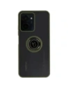Wholesale Bizon Case Hybrid Ring Realme C33 / C30 / Narzo 50i Prime smoky with a green frame - BIZ730 - {ean13} - Hurt
