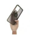 Wholesale Bizon Case Hybrid Ring Realme C33 / C30 / Narzo 50i Prime smoky with a green frame - BIZ730 - {ean13} - Hurt