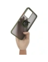 Wholesale Bizon Case Hybrid Ring Realme C33 / C30 / Narzo 50i Prime smoky with a green frame - BIZ730 - {ean13} - Hurt