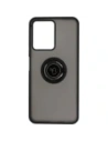 Hurtownia GSM - Etui z uchwytem na palec Bizon Case Hybrid Ring do Realme C33 / C30 / Narzo 50i Prime przydymione z czarną ramką - BIZ731 - {ean13} - Hurt