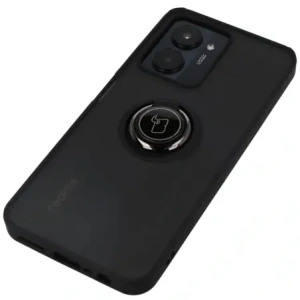 Hurtownia GSM - Bizon Case Hybrid Gyűrű Realme C33 / C30 / Narzo 50i Prime füstös fekete kerettel - BIZ731 - {ean13} - Hurt