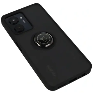 Hurtownia GSM - Bizon Case Hybrid Gyűrű Realme C33 / C30 / Narzo 50i Prime füstös fekete kerettel - BIZ731 - {ean13} - Hurt
