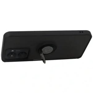 Hurtownia GSM - Bizon Case Hybrid Gyűrű Realme C33 / C30 / Narzo 50i Prime füstös fekete kerettel - BIZ731 - {ean13} - Hurt