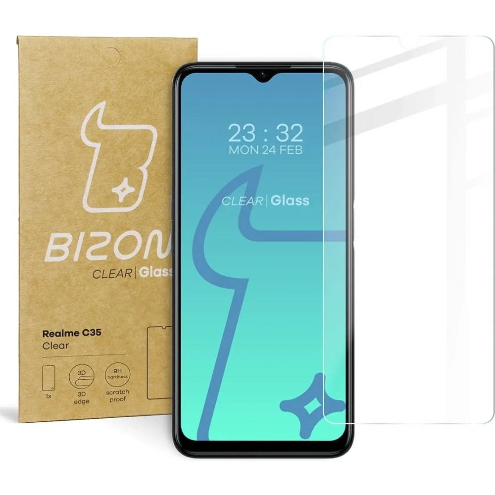 Hurtownia GSM - Szkło hartowane Bizon Glass Clear do Realme C35 - BIZ732 - {ean13} - Hurt