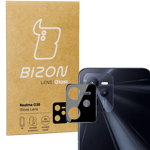 Szkło na aparat Bizon Glass Lens do Realme C35 [2 PACK]