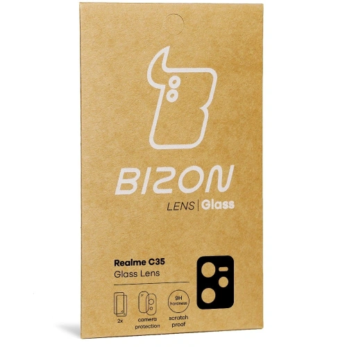 Szkło na aparat Bizon Glass Lens do Realme C35 [2 PACK]