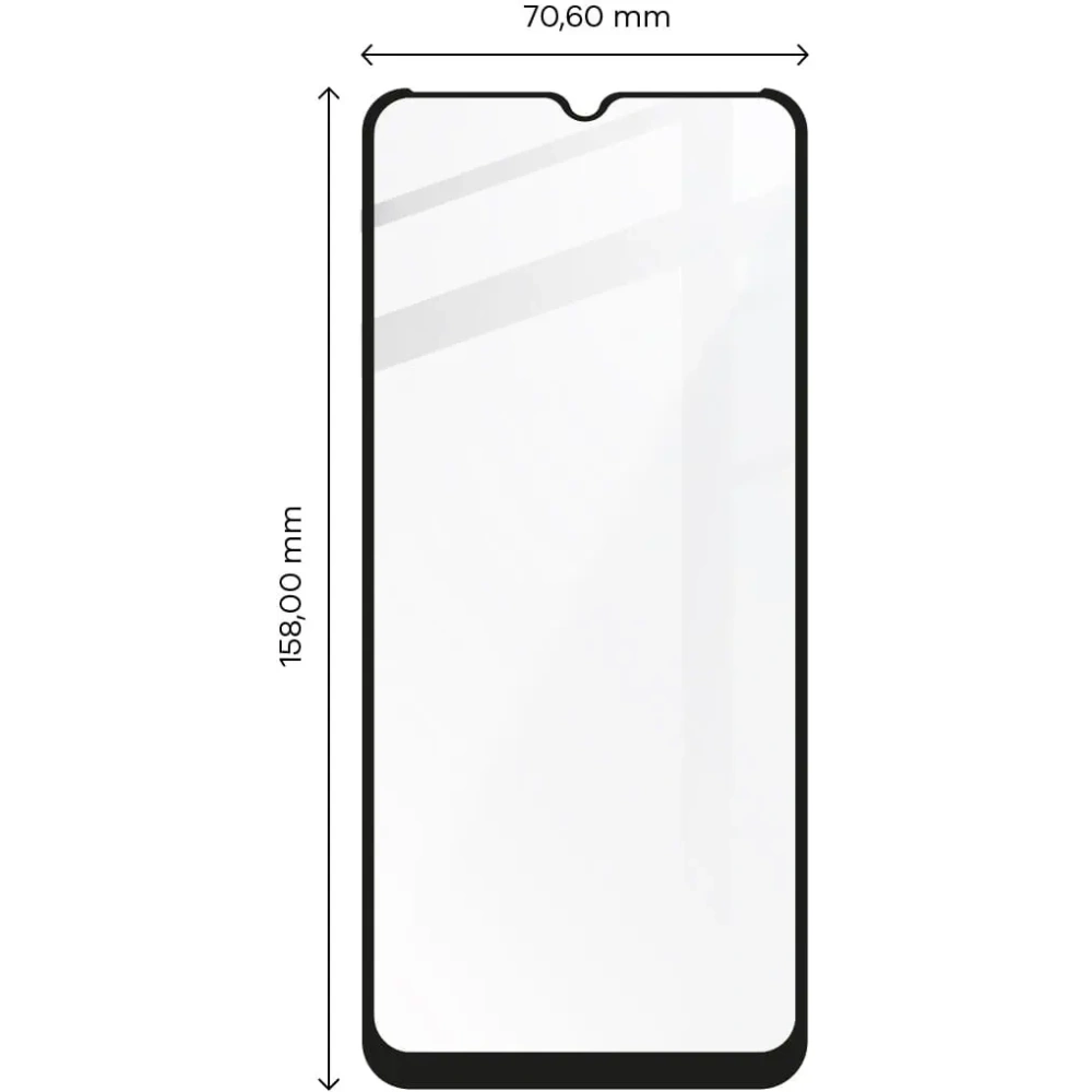 Hurtownia GSM - Tvrzené sklo Bizon Glass Edge pro Realme C35 černé - BIZ735 - {ean13} - Hurt