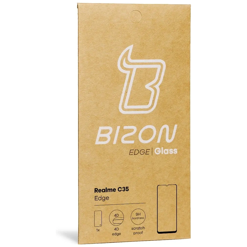 Hurtownia GSM - Tvrzené sklo Bizon Glass Edge pro Realme C35 černé - BIZ735 - {ean13} - Hurt