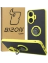 Bizon Case Hybrid Ring Realme C55 füstös színben, sárga kerettel