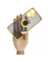 Wholesale Bizon Case Hybrid Ring Realme C55 smoky with a yellow frame - BIZ738 - {ean13} - Hurt