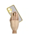 Wholesale Bizon Case Hybrid Ring Realme C55 smoky with a yellow frame - BIZ738 - {ean13} - Hurt