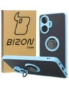 Bizon Case Hybrid Ring Realme C55 smoky with a light blue frame