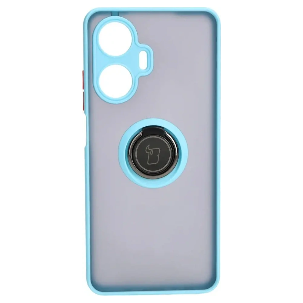 Wholesale Bizon Case Hybrid Ring Realme C55 smoky with a light blue frame - BIZ739 - {ean13} - Hurt
