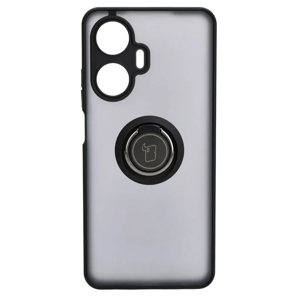 Hurtownia GSM - Bizon Case Hybrid Ring Realme C55 fumuriu cu un cadru negru - BIZ740 - {ean13} - Hurt