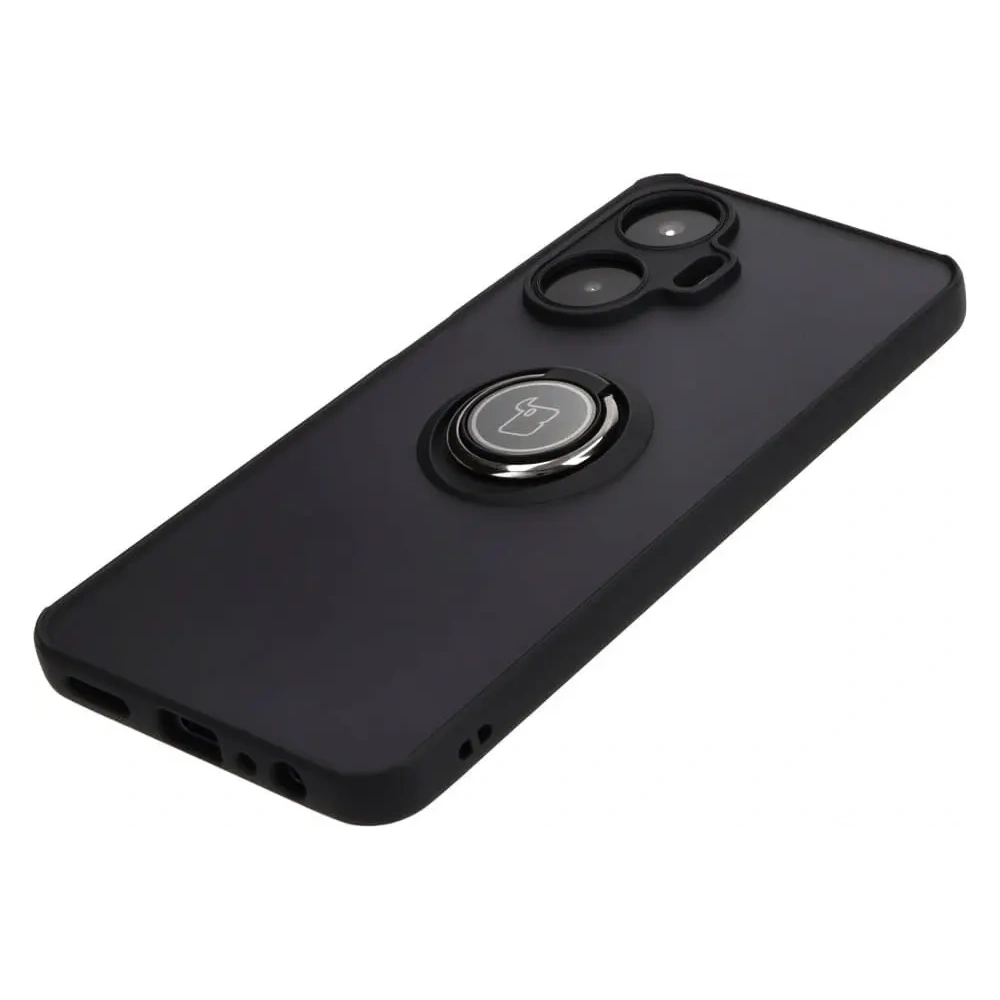 Wholesale Bizon Case Hybrid Ring Realme C55 smoky with a black frame - BIZ740 - {ean13} - Hurt