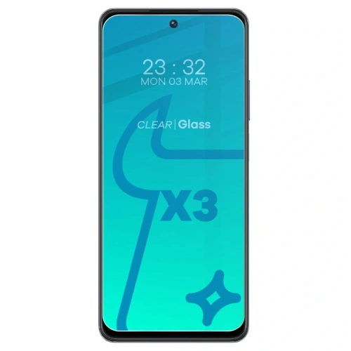 3x Szkło na ekran + szkło na aparat BIZON Clear 2 do Realme C55
