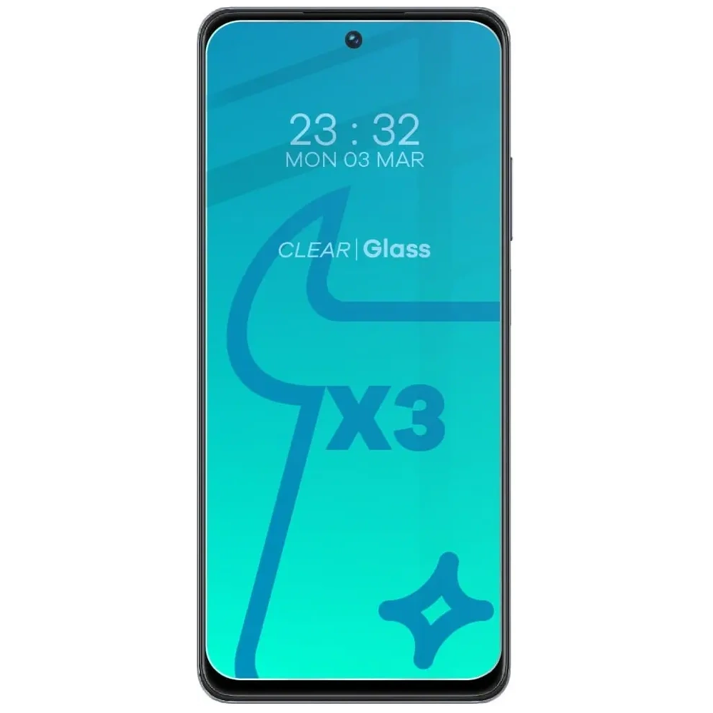 Wholesale BIZON Clear 2 3x screen glass + camera glass Realme C55 - BIZ741 - {ean13} - Hurt