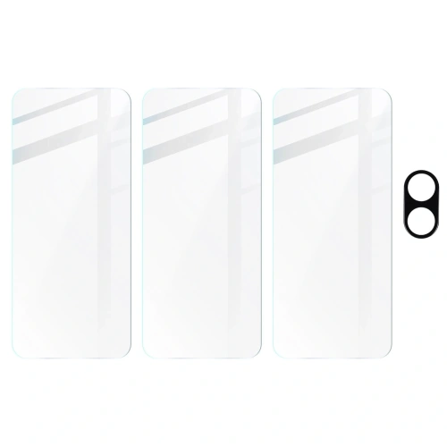 3x Szkło na ekran + szkło na aparat BIZON Clear 2 do Realme C55